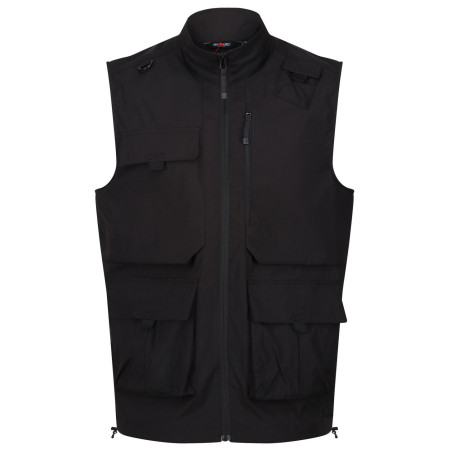 Gilet da uomo Regatta Travel Light Packaway B/W nero Black