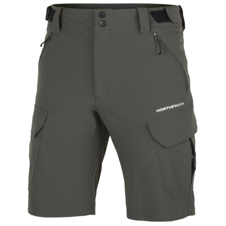Pantaloncini da uomo Northfinder Anthon verde/grigio scuro 300darkgreen