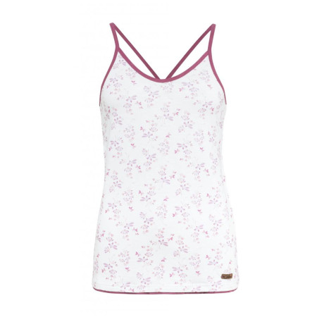 Canotta da donna Chillaz Massouri Watercolor Floral bianco/rosso white/dry rose