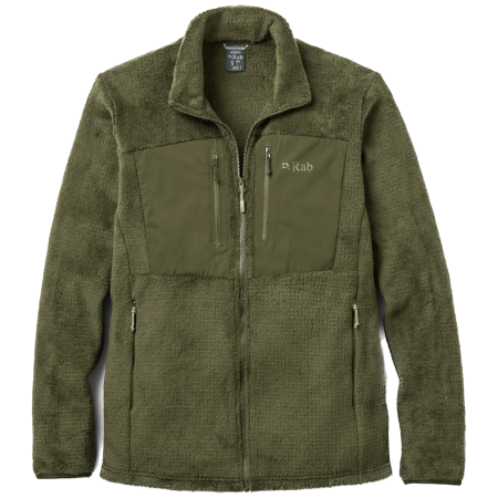 Felpa da uomo Rab Granitic Jacket verde