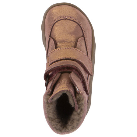 Stivali invernali per bambini Froddo Barefoot Zeru Tex Winter Pink/Gold