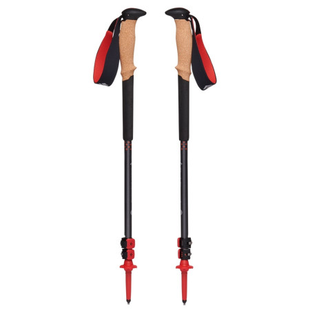 Bastoncini da trekking Black Diamond Pursuit Trekking Poles nero/rosso Charcoal-Octane
