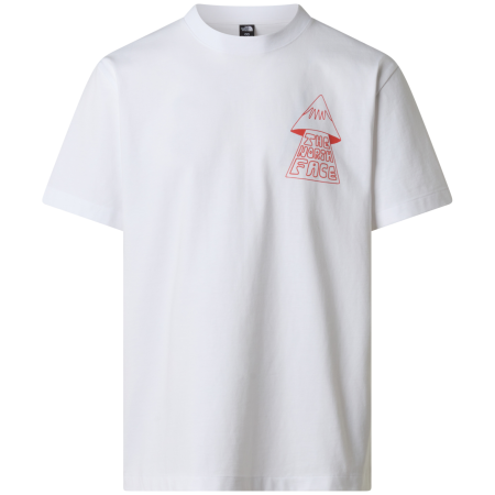 Maglietta da uomo The North Face M Mountain Play Relaxed Short Sleeve Tee-Graphic bianco TNF WHITE