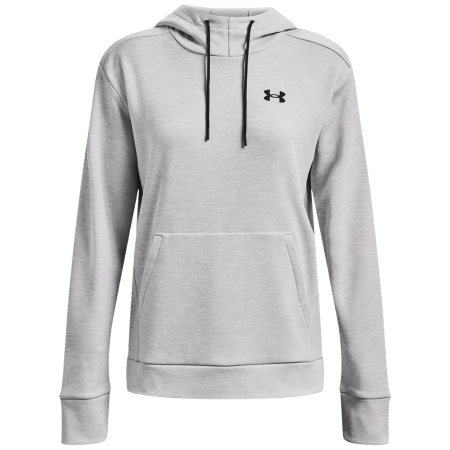 Felpa da donna Under Armour Armour Fleece LC Hoodie 2022 grigio Halo Gray Light Heather/Black