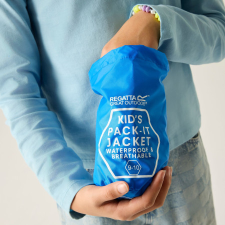 Giacca da bambino Regatta Kids’ Pack-It Jacket III Sonic Blue