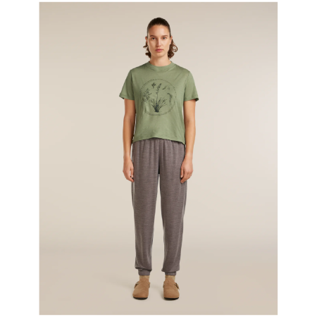 Maglietta da donna Icebreaker Merino 150 Tech Lite SS Crop Tee Seed Story