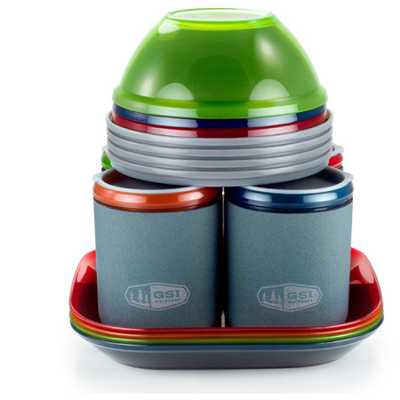 Set di stoviglie GSI Outdoors Infinity 4 Person Deluxe Table