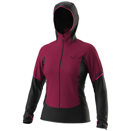 Giacca da donna Dynafit Traverse Alpha Hooded Jkt W nero/viola 6211 - beet red/0910