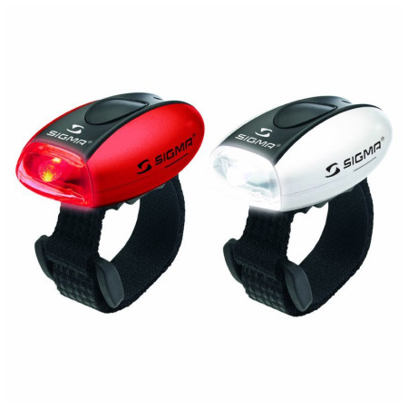 Luci anteriori / posteriori Sigma Micro červená+bílá rosso/bianco