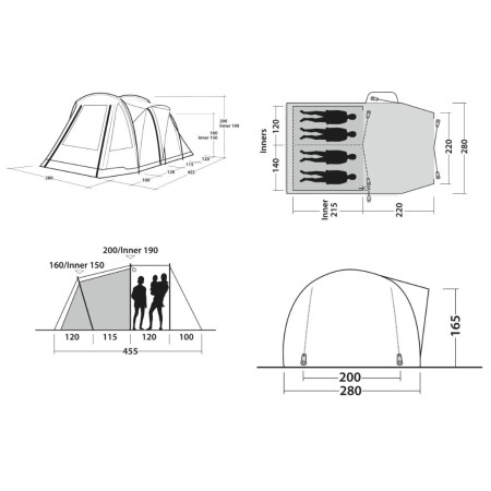 Tenda familiare Outwell Nevada 4 (2026)