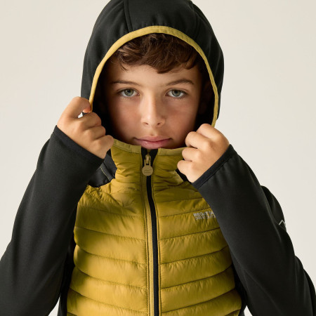 Giacca da bambino Regatta Junior Andreson Hybrid BlkWdBrown