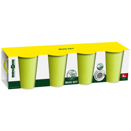 Set di tazze Brunner Mug Set ABS verde