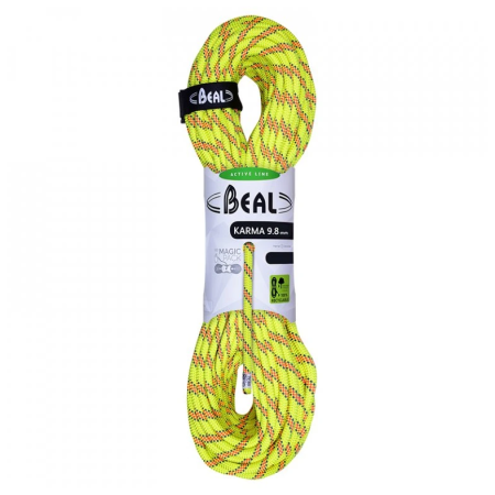 Corda da arrampicata Beal Karma 9,8 mm (70 m) giallo YELLOW