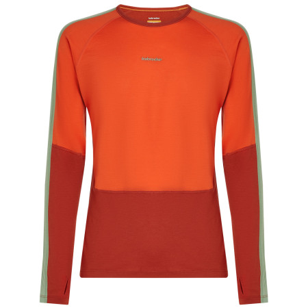 Maglietta funzionale da uomo Icebreaker Men Merino 200 Oasis+ LS Crewe arancione Aga/Fer/Seag/Cb