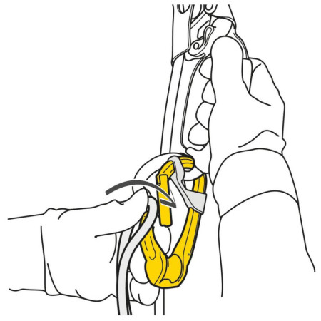 Moschettone Petzl Rollclip A Triact-Lock