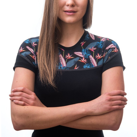 Maglietta sportiva da donna Sensor Merino Impress (short sleeve)