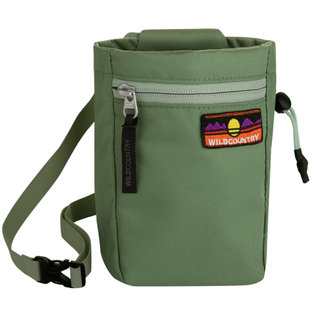 Sacchetto porta magnesite Wild Country Flow Chalk Bag verde green ivy