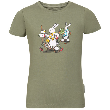 Maglietta da bambino Alpine Pro Bobbo Oil Green verde chiaro OIL GREEN