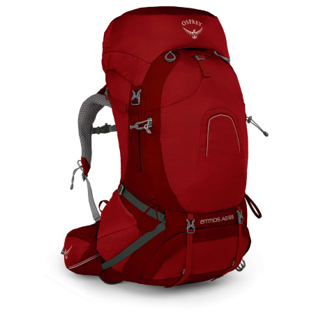 Zaino da trekking Osprey Atmos AG 65 (2021) rosso RigbyRed