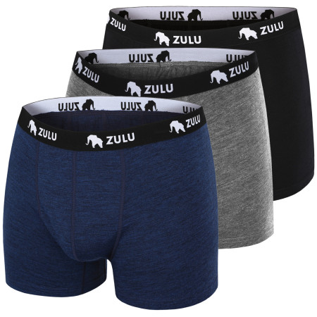 Boxer da uomo Zulu Merino 160 4in 3-pack
