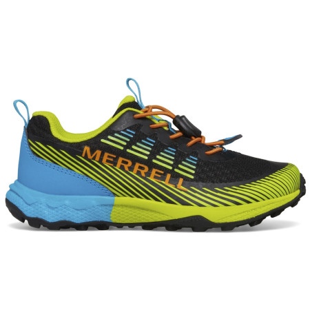 Scarpe da bambino Merrell Agility Peak nero/verde black/citron/cyan/orange