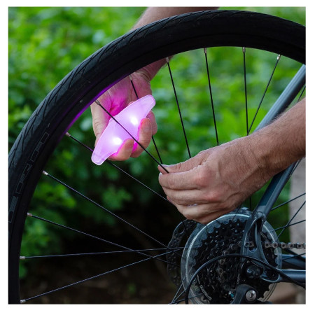 Lampeggiante per bicicletta Nite Ize SpokeLit Disc-O Select