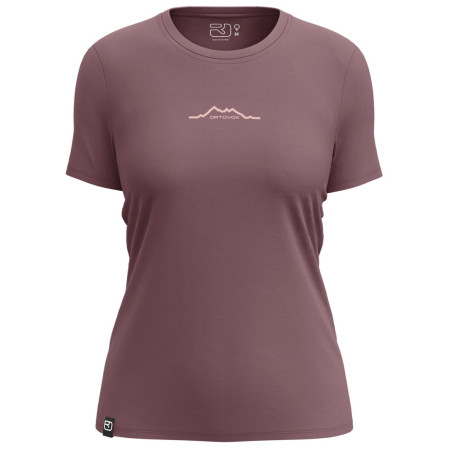 Maglietta da donna Ortovox 150 Cool Mountain T-Shirt viola scuro/rosa Chestnut