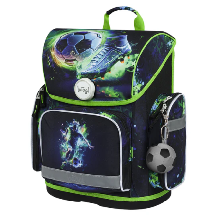 Zaino per la scuola elementare Baagl Ergo verde Fotbal Hráč