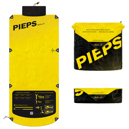 Sacco da bivacco Pieps Bivy Solo giallo/nero Yellow/Black