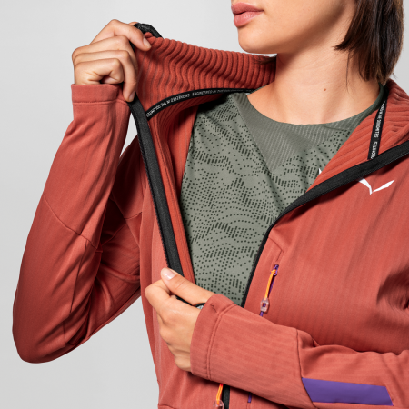 Felpa tecnica da donna Salewa Pedroc Pl 3 Hd Jacket W