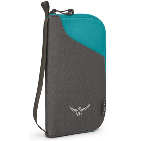 Portafoglio Osprey Document Zip Wallet grigio/blu TropicTeal