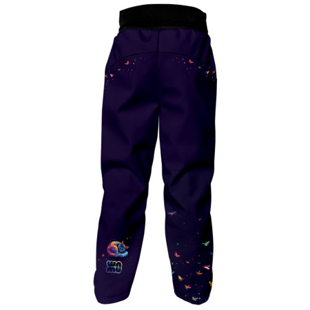 Pantaloni softshell per bambini WAMU Dark Purple