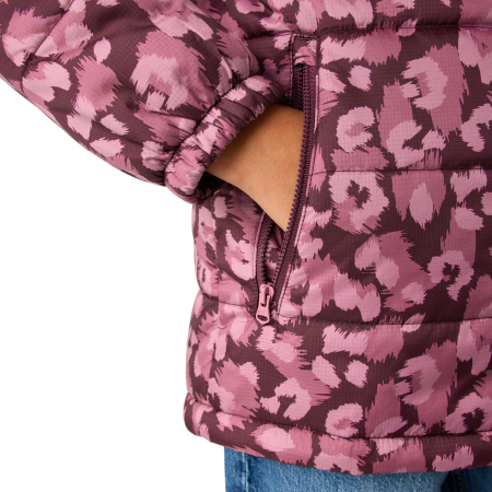 Giacca invernale per bambini Regatta Lofthouse Fig/Violet Leopard