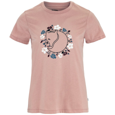 Maglietta da donna Fjällräven Fjällblomster Fox T-shirt W rosa Chalk Rose