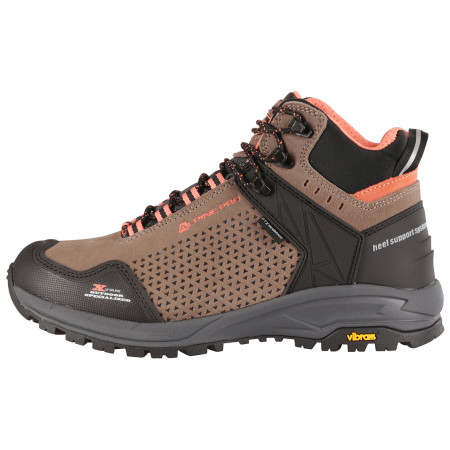 Scarpe da trekking da donna Alpine Pro Erahe marrone Rubber