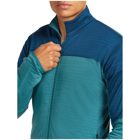 Felpa funzionale da uomo Icebreaker Men Merino Blend 300 RealFleece™ Descender LS Zip