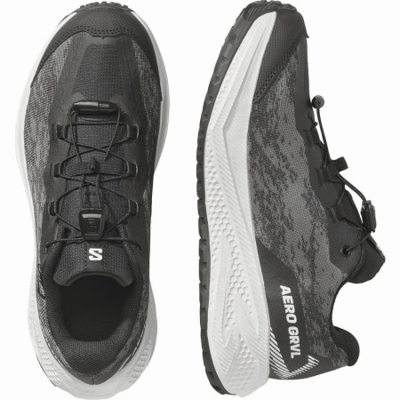 Scarpe da bambino Salomon Aero Grvl Wp J Black-White-Black