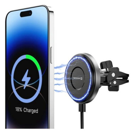 Supporto da auto Swissten 15W MagSafe AIRHOLD wireless charger