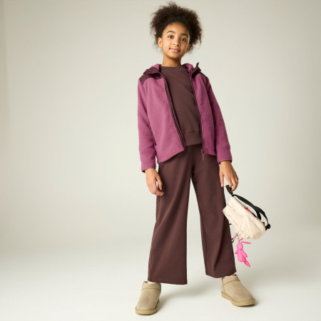 Felpa da bambino Regatta Myla Hybrid Jacket Fig/Violet