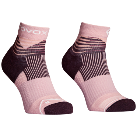 Calze in lana merino da donna Ortovox All Mountain Quarter Socks W rosa Dawn Rose