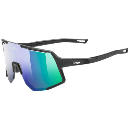 Occhiali da sole Uvex Sequenze nero/verde BLACK MATT / MIR.GREEN