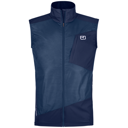 Gilet da uomo Ortovox Trace Windbreaker Vest M blu Blue Nunatak