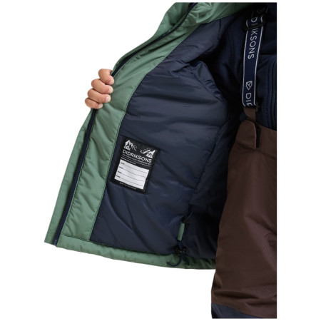 Giacca invernale per bambini Didriksons Talvi Kids Jkt 2 Dark Moss