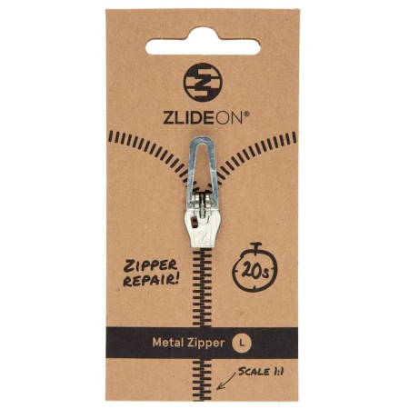 Cerniera di ricambio ZlideOn Opravný jezdec pro kovové zipy - L argento silver