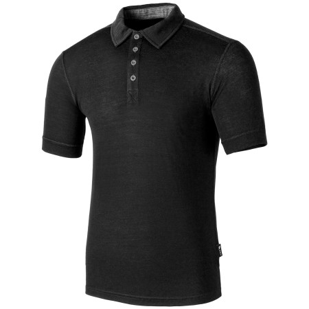 Maglietta da uomo Zulu Merino 160 Polo nero black