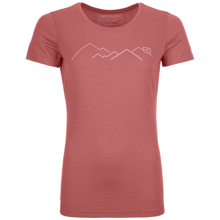 Maglietta da donna Ortovox Merino Mountain Ts W rosa blush
