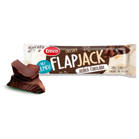 Barretta Emco Flapjack hořká čokoláda 45g
