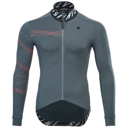 Maglia da ciclismo da uomo Silvini Varano grigio/rosso CharcoalRuby