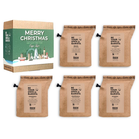 Confezione regalo Grower´s cup 5pz di caffè - Natale