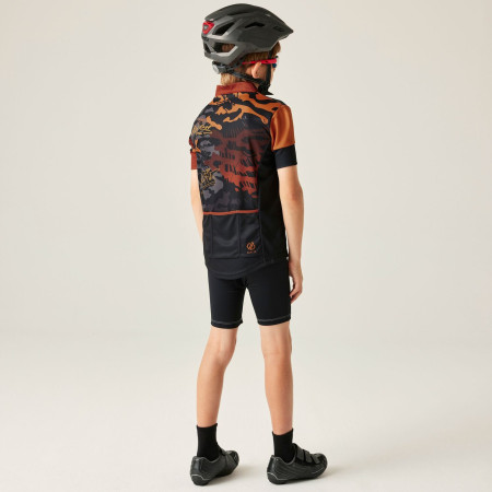 Maglia da ciclismo per bambini Dare 2b Dynamite Jersey Blk Graffiti
